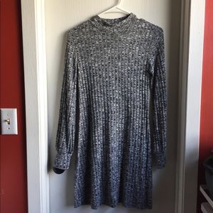 Grey Long Sleeve Dress